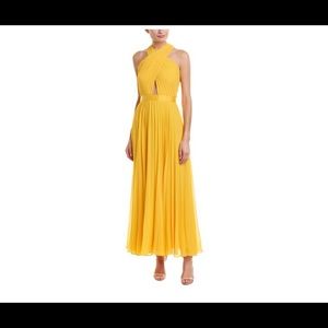 JOIE long silk yellow dress